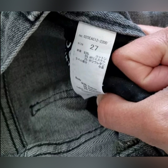 Moussy Fleetwood Rebirth High Rise Jeans Denim Size 27 Minimalist Distressed - Picture 6 of 15